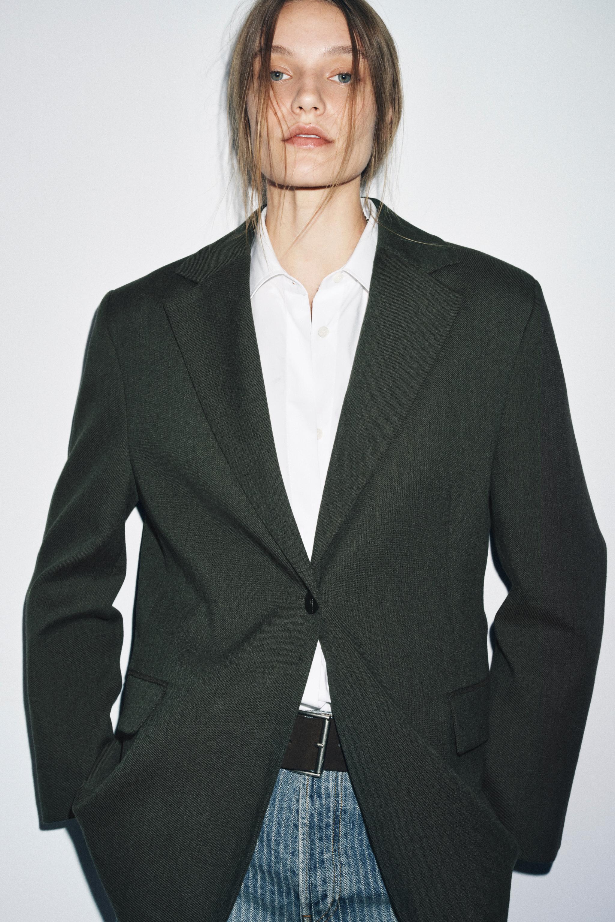 VESTE OVERSIZE AVEC LAINE ZW COLLECTION